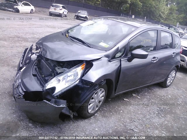 3N1CE2CP5GL370055 - 2016 NISSAN VERSA NOTE S/S PLUS/SV/SL/SR GRAY photo 2