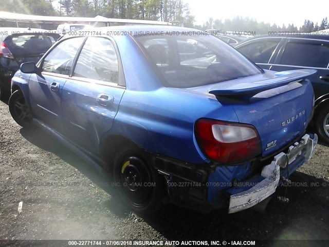 JF1GD29602G519233 - 2002 SUBARU IMPREZA WRX BLUE photo 3