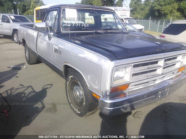 1B7FE06Y1KS041785 - 1989 DODGE D-SERIES D100 SILVER photo 6