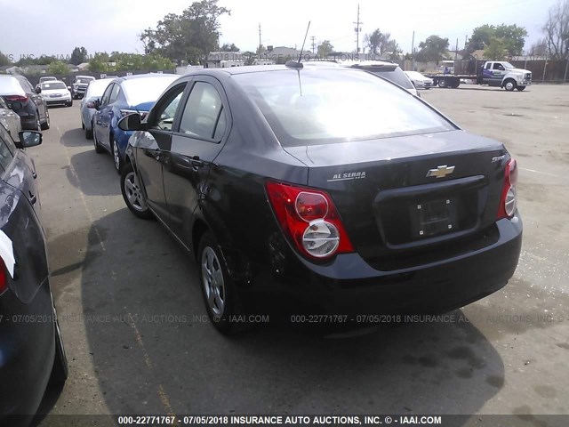 1G1JB5SH9F4173959 - 2015 CHEVROLET SONIC LS 黑色 照片 3