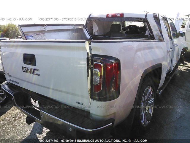 3GTU2NEC4HG482121 - 2017 GMC SIERRA K1500 SLT WHITE photo 4