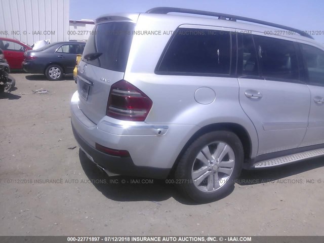 4JGBF71E28A327513 - 2008 MERCEDES-BENZ GL 450 4MATIC SILVER photo 6