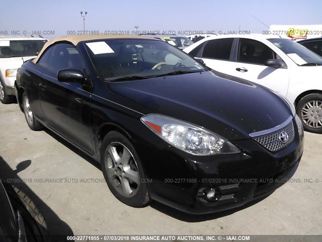 4T1FA38P78U151413 - 2008 TOYOTA CAMRY SOLARA SE/SLE/SPORT BLACK photo 1