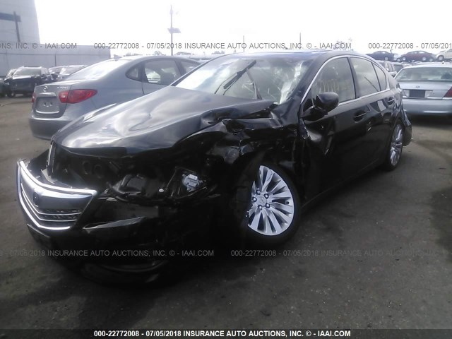 JH4KC1F74EC002719 - 2014 ACURA RLX TECH-AUDIO შავი ფოტო 2