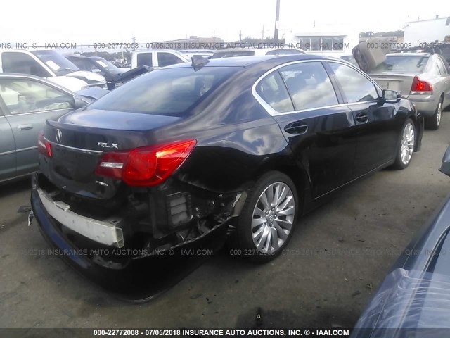 JH4KC1F74EC002719 - 2014 ACURA RLX TECH-AUDIO შავი ფოტო 4