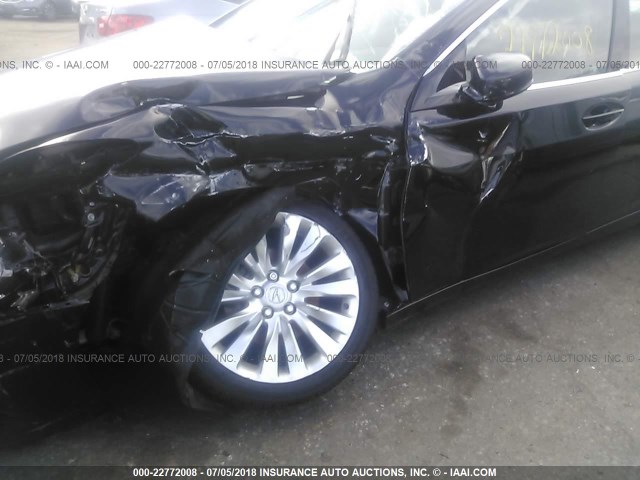 JH4KC1F74EC002719 - 2014 ACURA RLX TECH-AUDIO შავი ფოტო 6