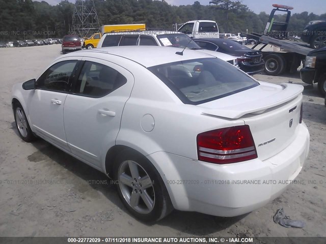 1B3LC56R98N685798 - 2008 DODGE AVENGER SXT WHITE photo 3