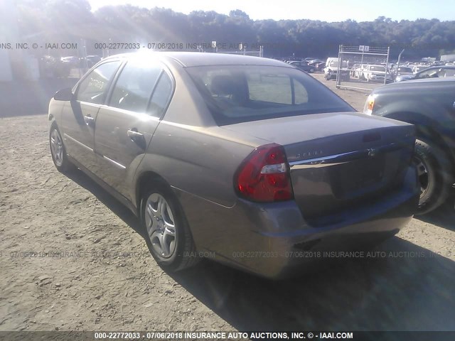 1G1ZS58N78F124685 - 2008 CHEVROLET MALIBU LS Qəhvəyi foto 3