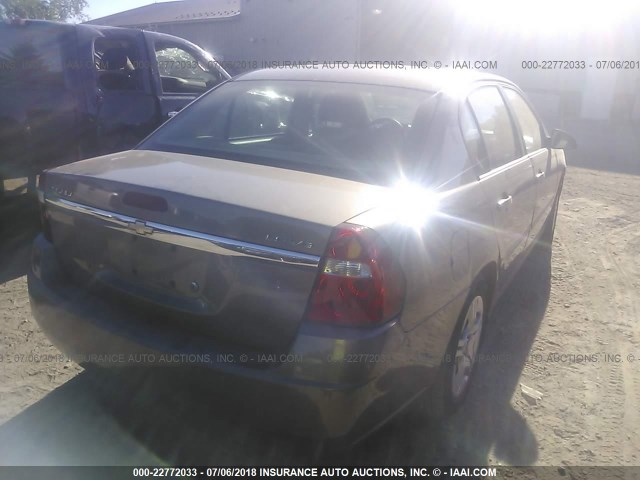 1G1ZS58N78F124685 - 2008 CHEVROLET MALIBU LS Qəhvəyi foto 4