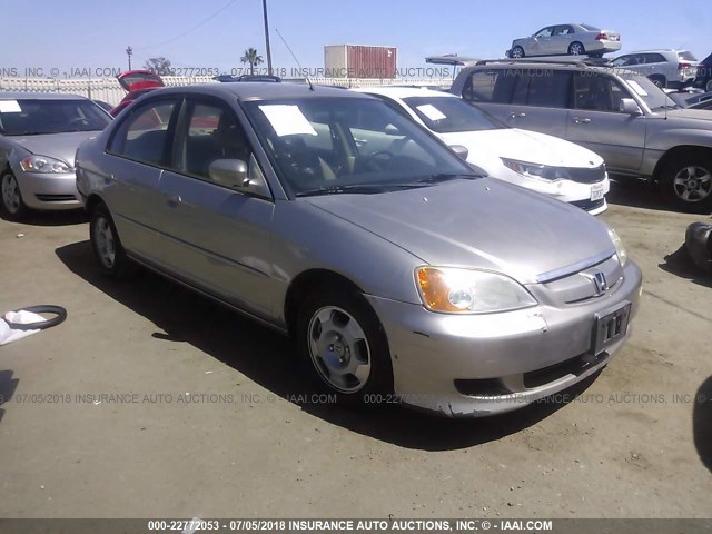 JHMES96633S020394 - 2003 HONDA CIVIC HYBRID GRAY photo 1