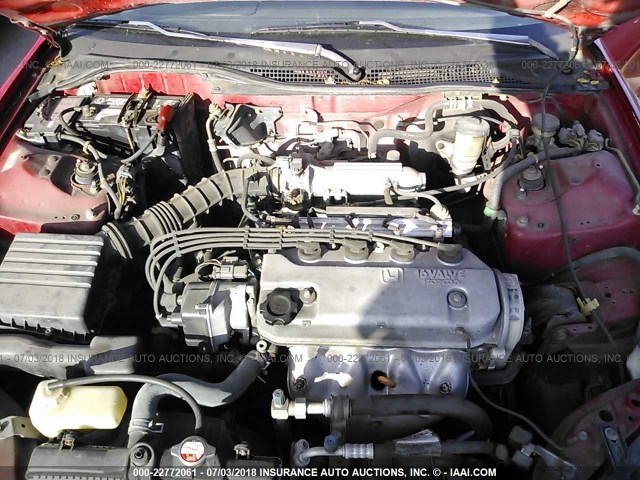 JHMEG1143SS006986 - 1995 HONDA CIVIC DEL SOL S RED photo 10