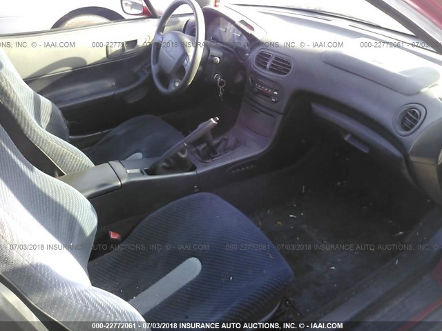 JHMEG1143SS006986 - 1995 HONDA CIVIC DEL SOL S RED photo 5