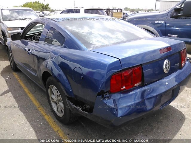 1ZVFT80N265220387 - 2006 FORD MUSTANG BLUE photo 6