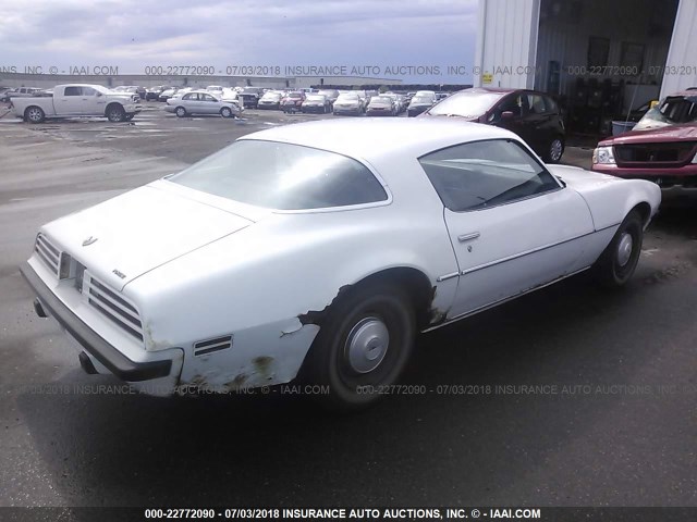 2S87D5N556747 - 1975 PONTIAC FIREBIRD WHITE photo 4