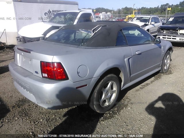 1FAFP44421F183433 - 2001 FORD MUSTANG SILVER photo 4