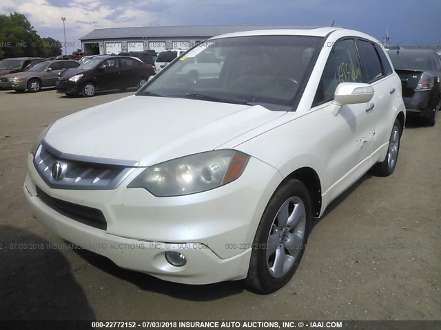 5J8TB18268A015614 - 2008 ACURA RDX WHITE photo 2