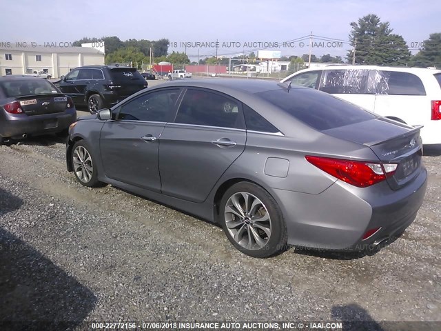 5NPEC4AB9EH935063 - 2014 HYUNDAI SONATA SE/LIMITED SILVER photo 3