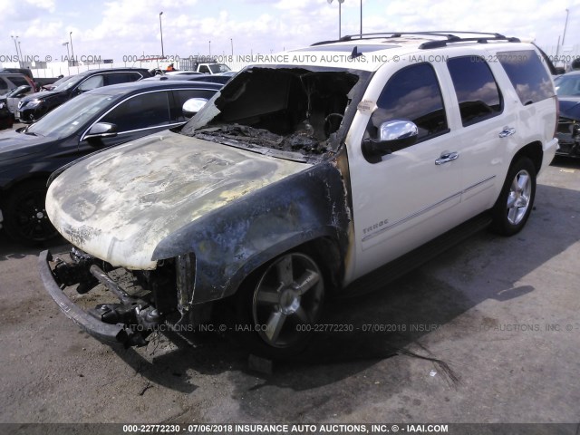 1GNSKCE09DR235647 - 2013 CHEVROLET TAHOE K1500 LTZ CREAM photo 2