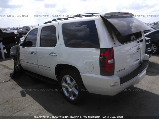 1GNSKCE09DR235647 - 2013 CHEVROLET TAHOE K1500 LTZ CREAM photo 3