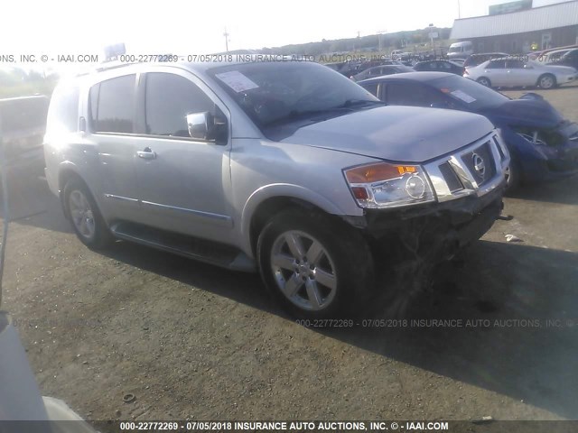 5N1BA0ND5BN601522 - 2011 NISSAN ARMADA SV/SL/PLATINUM SILVER photo 1