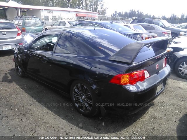 JH4DC53064S016486 - 2004 ACURA RSX TYPE-S BLACK photo 3