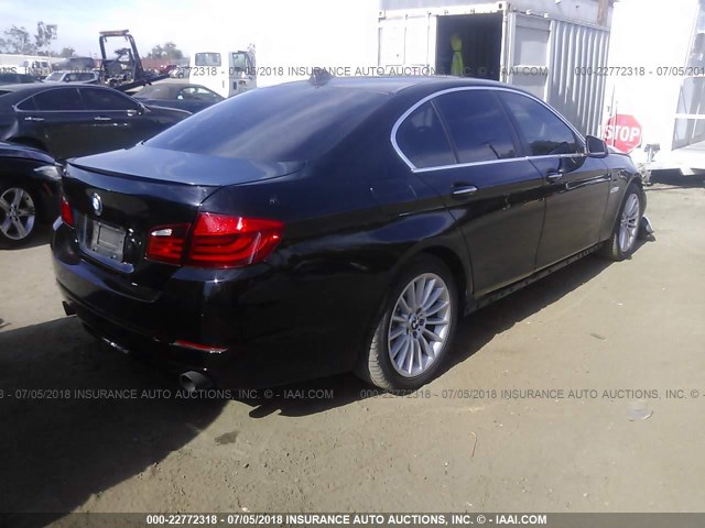 WBAXG5C50DD234021 - 2013 BMW 528 I BLACK photo 4