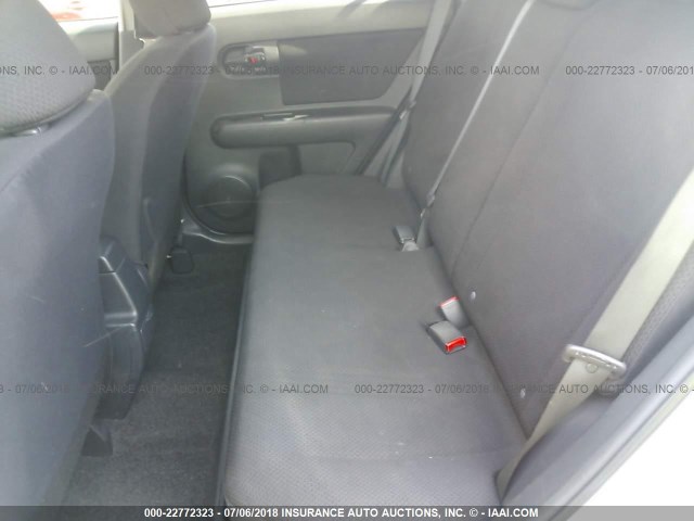 JTLKE50E481041602 - 2008 TOYOTA SCION XB BLACK photo 8