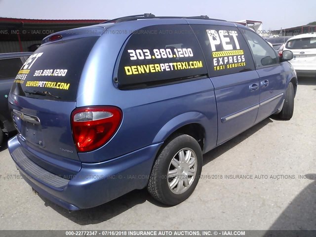 2A4GP54L17R189022 - 2007 CHRYSLER TOWN & COUNTRY TOURING BLUE photo 4