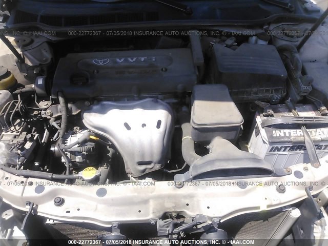 4T1BE46K47U684818 - 2007 TOYOTA CAMRY NEW GENERAT CE/LE/XLE/SE SILVER photo 10