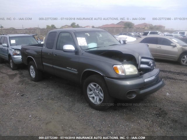 5TBRT34133S429002 - 2003 TOYOTA TUNDRA ACCESS CAB SR5 GRAY photo 1