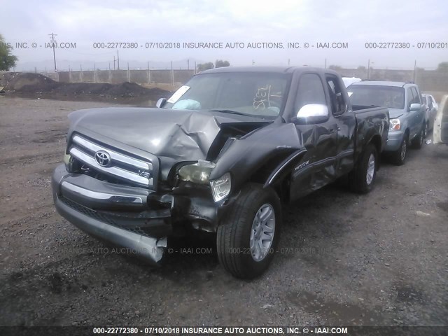 5TBRT34133S429002 - 2003 TOYOTA TUNDRA ACCESS CAB SR5 GRAY photo 2