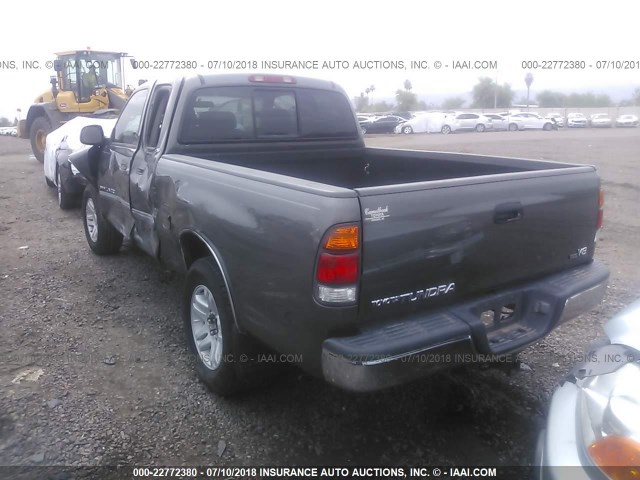 5TBRT34133S429002 - 2003 TOYOTA TUNDRA ACCESS CAB SR5 GRAY photo 3