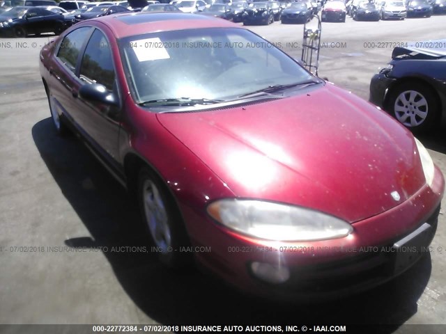 2B3HD76V3YH397392 - 2000 DODGE INTREPID R/T RED photo 1