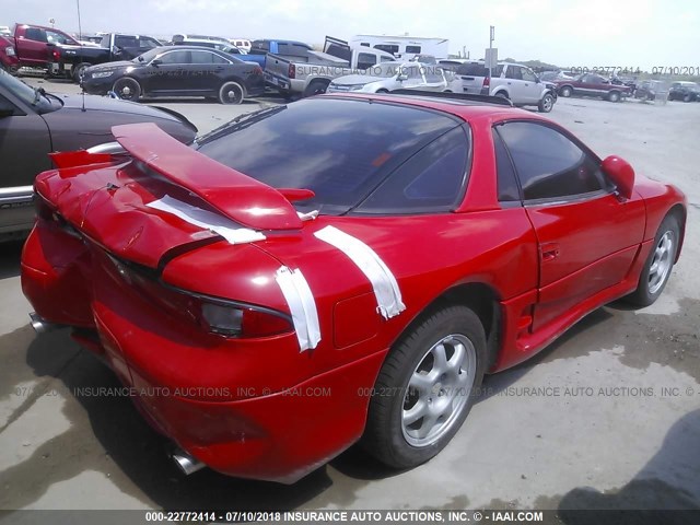 JA3AM84J8SY025404 - 1995 MITSUBISHI 3000 GT RED photo 4