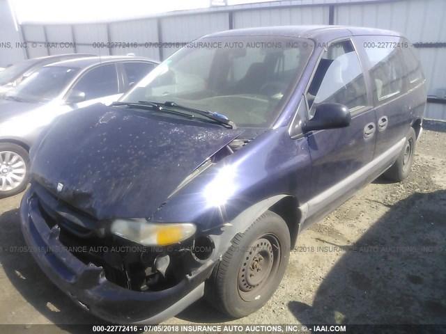 2B4GP45R7WR532303 - 1998 DODGE CARAVAN SE/SPORT PURPLE photo 2