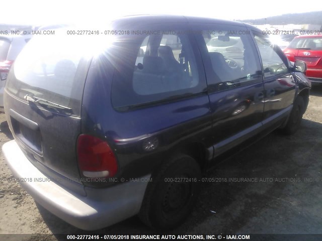 2B4GP45R7WR532303 - 1998 DODGE CARAVAN SE/SPORT PURPLE photo 4