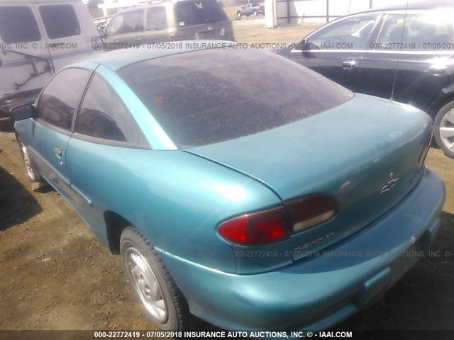 1G1JC1246W7324810 - 1998 CHEVROLET CAVALIER RS TEAL photo 3