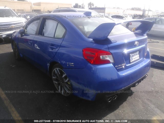 JF1VA2W62J9810372 - 2018 SUBARU WRX STI/LIMITED BLUE photo 3