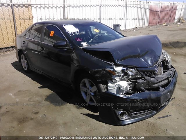 4T1BF1FK6CU079690 - 2012 TOYOTA CAMRY SE/LE/XLE BLACK photo 1