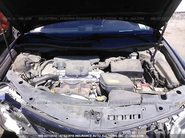 4T1BF1FK6CU079690 - 2012 TOYOTA CAMRY SE/LE/XLE BLACK photo 10