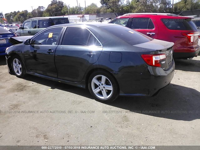 4T1BF1FK6CU079690 - 2012 TOYOTA CAMRY SE/LE/XLE BLACK photo 3