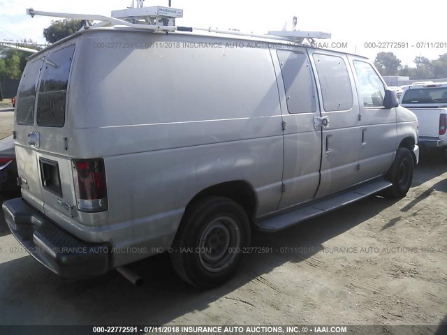 1FTNE1EW1DDA83947 - 2013 FORD ECONOLINE E150 VAN BROWN photo 4