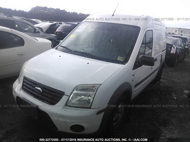 NM0LS7BN1AT034499 - 2010 FORD TRANSIT CONNECT XLT WHITE photo 2