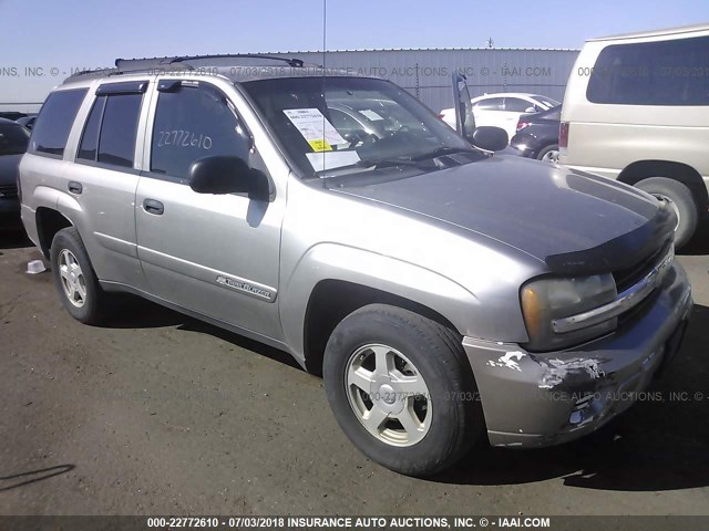 1GNDT13S322527914 - 2002 CHEVROLET TRAILBLAZER  GRAY photo 1