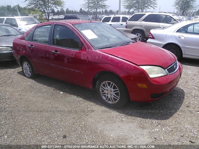 1FAFP34N87W122802 - 2007 FORD FOCUS ZX4/S/SE/SES RED photo 1