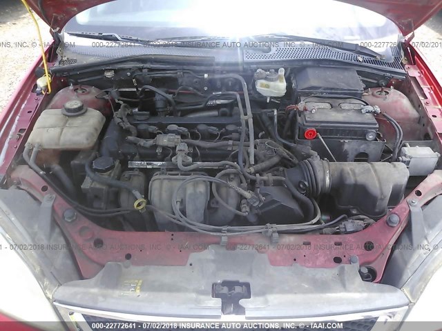 1FAFP34N87W122802 - 2007 FORD FOCUS ZX4/S/SE/SES 红色 照片 10