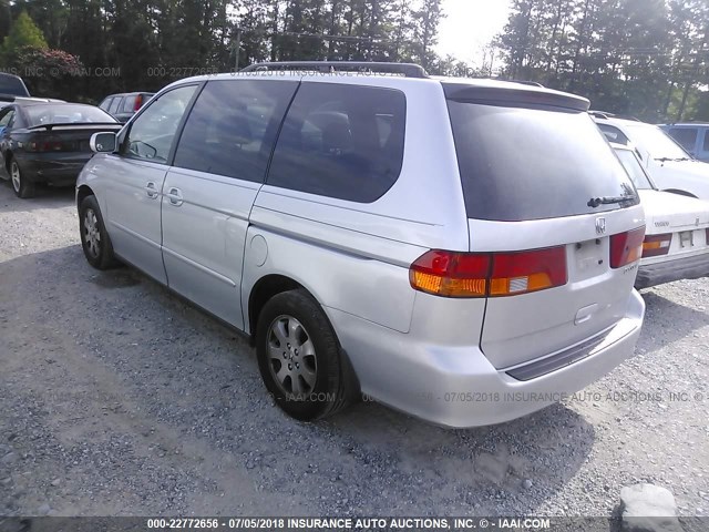 5FNRL18934B095121 - 2004 HONDA ODYSSEY EXL SILVER photo 3