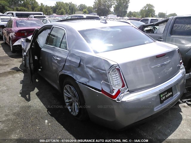 2C3CCAEG7GH243489 - 2016 CHRYSLER 300C GRAY photo 3