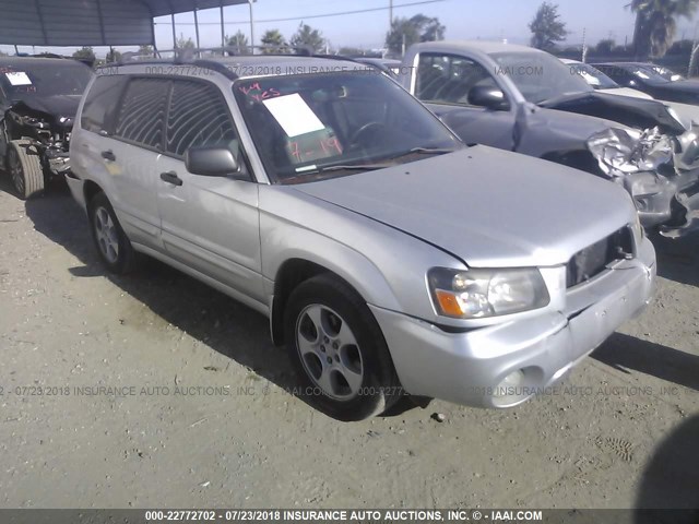 JF1SG65654H766162 - 2004 SUBARU FORESTER 2.5XS SILVER photo 1