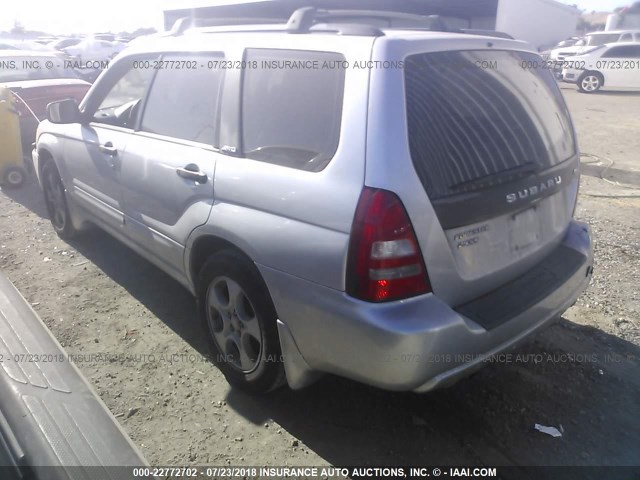 JF1SG65654H766162 - 2004 SUBARU FORESTER 2.5XS SILVER photo 3